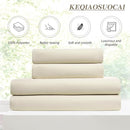 KEQIAOSUOCAI Blackout Sliding Glass Door Curtains 2 Panels Set,80 Inch Wide Room Divider Darkening Window Treatment Unique Hook Track Curtains for Bedroom/Living Room 80 x 96 Inches Long, Cream Beige by TinyTreasures Baby Boutique
