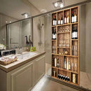 3D Door Wallpaper Self-Adhesive Door Sticker - Wine Cabinet - Door Film Poster Premium PVC Waterproof Wall Sticker for Bedroom Living Room Door Decoration Wallpaper 90 x 200 cm by GreenHaven Gardens