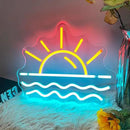 Sunset Sunrise Neon Sign, Neon Signs for Wall Decor Dimmable LED Neon Light Sign for Beach Bedroom Living Room Wedding Bar Party Home Room Decor by GreenHaven Gardens