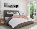 DJSYLIFE Panoramic St. Louis Skyline Wall Art Cityscape Picture Black and White Canvas Print Night View Urban Landscape Modern Artwork Office Bedroom Decor Framed and Ready to Hang 13.8"x47.3" by CozyNest Decor