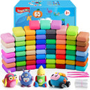 ifergoo Modeling Clay Kits - 65 Colors Air Dry Clay for Kids, DIY Molding Toys with Sculpting Tools, Ultra Light & Soft, DIY Crafts School Classroon Projects, Gifts for Ages 3-12 Boys & Girls Kids by TinyTreasures Baby Boutique
