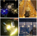 FOOING 4 Pack Firework Lights Led Copper Wire Star String Lights 8 Modes Battery Operated Fairy Lights with Remote,Wedding Decorative Hanging Lights for Party Patio Garden Decoration by GreenHaven Gardens
