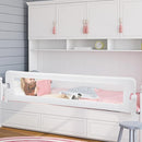BABY JOY Double Sided Bed Rail Guard, 2 Pack, Extra Long, Swing Down for Convertible Crib, Folding Baby Safety Bedrail for Kids Twin Full Size Queen King Mattress, Rails for Toddlers (White, 71") by TinyTreasures Baby Boutique