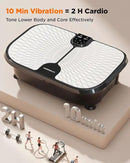 FEIERDUN Vibration Plate Exercise Machine, 400 LBS Capacity Vibration Plate for Lymphatic Drainage, Max Space for Whole-Body Workout & Relaxation at Home by CozyNest Decor