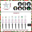 8 Pcs Solar Christmas Garden Stake Lights 8 Mode Yard Landscape Path Lights Xmas Solar Christmas Decorations Outdoor Waterproof Pathway Decor for Outside Holiday Garden Patio by GreenHaven Gardens