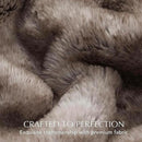 Ultra Soft Luxury Fluffy Mink Faux Fur Throw Blanket, Thick Warm Fall Winter Blankets for Bed, Couch, Cozy Plush Reversible Blanket for Chair, Sofa (Ombré Hazel Brown, 50"x60") by CozyNest Decor
