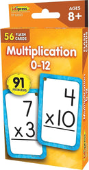 Teacher Created Resources Multiplication 0–12 Flash Cards (EP62035) by TinyTreasures Baby Boutique