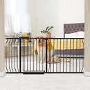 HOOEN 30" Tall Extra Wide Baby Gates 67 to 71.5 Inch Large Long Pressure Mounted Dog Gate for Doorways Stairs Child Safety Gates Tension Baby Gate Indoor Walk Through Gate for Kids or Pets by TinyTreasures Baby Boutique