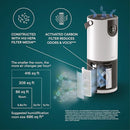 Homedics 2-in-1 Cool Mist Humidifier & Air Purifier – Humidifies & Purifies Air, Digital Air Quality Sensor, Auto Mode, Stylish Tower Design, Ideal for Medium-Large Rooms by TinyTreasures Baby Boutique