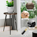 Tall Plant Stand Indoor, Mid Century Wood Plant Stand Plant Table for Flower Pots, Heavy Duty Metal Plant Holder, Modern Home Decor Small Round Side End Table (11.8"x20") by GreenHaven Gardens