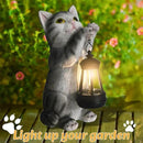 Solar Cat Garden Statue: Outdoor Cat Statues for Garden with Lights for Yard Art Lawn Ornaments Porch Patio Balcony Home House - Gardening Gifts for Women Grandma Mom by CozyNest Decor