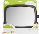 Munchkin Baby Car Mirror for Rear Facing Car Seats, Pivot 360 Baby in-Sight Adjustable Auto Mirror, Black by TinyTreasures Baby Boutique