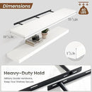Heimlove 55 Inch Floating Shelves for Wall,10 Deep 10 Deep Large White Wall Shelf with Heavy Duty Brackets,Mounted Storage & Display Shelves for Bedroom,Living Room,Kitchen,Office,Set of 2 by CozyNest Decor