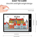 Light Box Drawing Pad A5, Tracing Board with Micro USB Cord Charge Cable and Brightness Adjustable for Artists, AnimationDrawing, Sketching, Animation, X-ray Viewing (A5) Not Rechargeable by TinyTreasures Baby Boutique