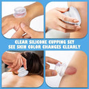 3pcs Cupping Therapy Set-Professional Silicone Cupping, Suitable for Facial Body Massage/Deep Myofascial Release/Pain Relief/Muscle Relaxation & More (Clear,3pcs) by CozyNest Decor