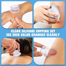 15pcs Cupping Therapy Set-Professional Silicone Cupping, Suitable for Facial Body Massage/Deep Myofascial Release/Pain Relief/Muscle Relaxation & More (Clear,15pcs) by CozyNest Decor