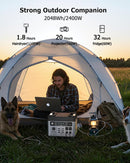 OUKITEL P2001 Plus 2400W/2048Wh Power Station, Solar Generator with 4 AC Outlets (5000W Peak), 1.5H Full Charging, APP Control Battery Backup for Home, Camping & RVs(Optional Solar Panel) by TinyTreasures Baby Boutique