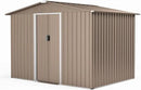 8FT x 6FT Metal Outdoor Storage Shed,Utility and Tool Shed Storage House w/Lockable Sliding Doors & Air Vent,Garden Shed for Backyard,Garden,Patio,Lawn by GreenHaven Gardens