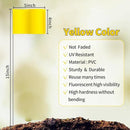 Zozen 50Pack Yellow Marking Flags, Writable/15x4x5 Inch, Yard Flags for Lawn & Irrigation & Landscape & Sprinkler & Survey & Dog Training. by GreenHaven Gardens