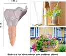 4-Pack Self-Watering Terracotta Spikes for Plants, Automatic Plant Watering Stakes, Keeps Plants Hydrated While You're Away, Ideal for Indoor & Outdoor Use (Elephant Design) by GreenHaven Gardens