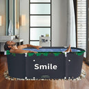 BESTHLS Portable Bathtub for Adult, Foldable Bathtub Folding Soaking Bath Tub,Eco-Friendly Bathing Tub for Shower Stall (Large, Green) by TinyTreasures Baby Boutique