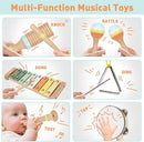 Toys for 1 2 3 4 Year Old Boys Girls, Musical Instruments Set for Toddler Age 1-2 2-3 3-4, Baby Montessori Toy Gifts for Early Learning, Christmas Birthday Gift for Toddler Boy Girl Toys by TinyTreasures Baby Boutique