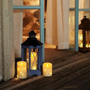 Homemory Flameless Candles with String Lights, 3 Pack Embedded Fairy String Lights LED Candles, Electric Flickering Candles with Remote Control and Timer, Real Wax, Ivory White by CozyNest Decor
