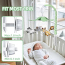Feisike Jungle Safari Baby Crib Mobile with 35 Soothing Lullabies & 3 Modes - Adjustable Nursery Mobiles for Boys & Girls, Animal-Themed Nursery Decor Musical Mobile for Crib or Bassinet by TinyTreasures Baby Boutique