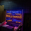 Personalized Guitar Bar Signs with Your Name for home wall light up with personalized pub name, man cave accessories, beer themed neon customizable lighted sign by CozyNest Decor