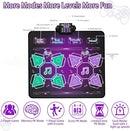 Kids Dance Mat Toys - 2-Player Dance Pad Gifts for Girls Boys Toddlers 3 4 5 6 7 8 9 + Year Old Electronic Dancing Mat Floor Games Toy with Music Light Christmas Birthday Gift (Purple) by TinyTreasures Baby Boutique