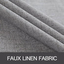 MIULEE Linen Blackout Curtains and Drapes 100% Room Darken Thermal Insulated Grommet Window Panels with Coating 2 PCs W 42 x L 63 inches Grey by TinyTreasures Baby Boutique