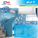 Cooper & Hunter 24,000 BTU, 230V, 17 SEER Ductless Mini Split AC/Heating System Pre-Charged Inverter Heat Pump with 16ft Installation Kit by TinyTreasures Baby Boutique