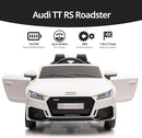 Licensed Audi Electric Kids Car, 12V Kids Ride-on Toy Car for Toddlers w/Remote - White by TinyTreasures Baby Boutique