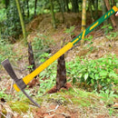 Cutter Mattock, 36" Heavy Duty Pick Axe with Forged Heat Treated Steel Blades Hoe for Weeding, Prying and Chopping, Digging Tool with Fiberglass Handle (36.3inch, Yellow) by GreenHaven Gardens