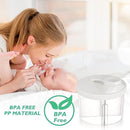 Accmor Baby Formula Dispenser On The Go, Non-Spill Rotating Four-Compartment Formula Container to Go, Milk Powder Kids Snack Container for Infant Toddler Travel Outdoor, White by TinyTreasures Baby Boutique