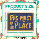 This Must Be The Place Banner, Trendy Retro Wall Hanging, Inspirational Wall Decor, Nostalgic Banner Flag, Wall Flag Living Room Bedroom Office Apartment Gallery Decor, Banner for Room by TinyTreasures Baby Boutique