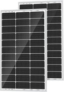 SOLPERK 2PCS Solar Panels 100 Watt 12 Volt, High-Efficiency Monocrystalline Solar Panel for Home, RV, Camping, Marine, Rooftop, Off-Grid Applications, 2-Pack 100W, SK-M200W by CozyNest Decor