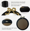 25x25 inch Bow Antique Round Mirror for Wall, Gold & Black Decorative Wall-Mounted Circle Mirror, Perfect for Bedroom, Hallway, Living Room Décor, and Bathroom Vanity by CozyNest Decor