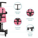 Dream On Me Lightweight and Compact Coast Rider Stroller with One Hand Easy Fold, Adjustable Handles and Soft Ride Wheels, Pink, 365-PINK by TinyTreasures Baby Boutique