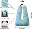 Travel Pillow Car Pillow Kid Car Sleeping The Sleeping Aid for Adults and Kids on Road Trips Kids Travel Pillow Colorful Green by TinyTreasures Baby Boutique