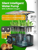 LetPot LPH-Max Hydroponics Growing System Kit, 21 Pods APP & WiFi Automatic Controlled Smart Indoor Garden with 36W LED Grow Light, Auto Drip Irrigation Kits, Self-Managed Nurturing & Watering by GreenHaven Gardens