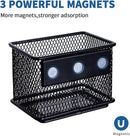 dedoot 2 Pack Magnetic Pen Holder, 3.45x2.3x2.6 Inch Magnetic Basket Locker Organizer Metal Mesh Pencil Memo Holder for Whiteboard, Fridge, Desk, Offices by CozyNest Decor