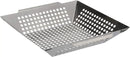 Mr. Bar-B-Q Stainless Steel Skillet Large Strainer Perfect for Cooking Seafood & Vegetables Grill Basket Built In Handles Stainless Steel for BBQ Grill Camping Backpacking Grilling Accesories 06034Y by GreenHaven Gardens