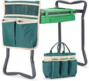 Ohuhu Garden Kneeler and Seat: Upgraded Widened Gardening Stool with Detachable Soft Kneeling Pad, Foldable Garden Bench Heavy Duty with Large Tools Bag and Pouch, Gifts for Women Men Seniors Gardener by GreenHaven Gardens