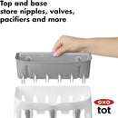 OXO Tot Space-Saving Bottle Drying Rack, Baby Bottle Organizer for Countertop by TinyTreasures Baby Boutique