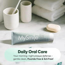MySmile Fluoride Free Toothpaste, Nano Hydroxyapatite Toothpaste for Sensitive Teeth, Strengthens Enamel, Remineralizes & Whitens Teeth, Freshens Breath for Adults, SLS Free, Natural Misty Mint, 4.2oz by CozyNest Decor