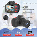 Temodu Kids Camera, Best Birthday Festival Toys Gifts for Girls Boys Age 3 4 5 6 7 8 9 10 11 12 Year Old, Digital Camera for Kids with Video, Toy Camera Toddler Camera for Girls with 32GB Card - Black by TinyTreasures Baby Boutique