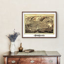 Vintage Map of Ithaca, New York 1882