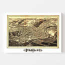Vintage Map of Ithaca, New York 1882