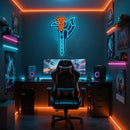 Axe Neon Sign for Wall Decor – USB Powered LED Axe Light with Dimmer, Viking Wall Art Accent for Man Cave, Gaming Room Decor, Gift for Men by CozyNest Decor